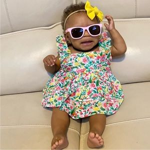 Janie & Jack Floral Dress w/ Hat